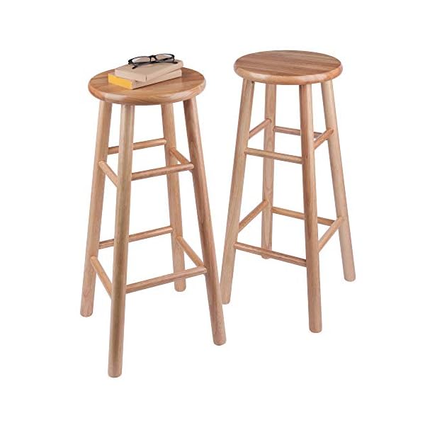 Winsome 30"H Beveled Seat Stool - Set of 2, Assembled - Image 17