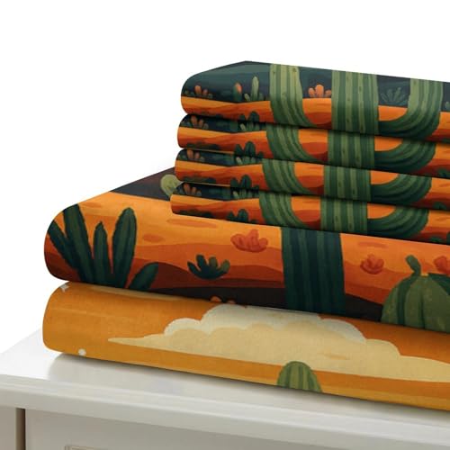 Parure de lit 3D cactus en microfibre résistante de qualité supérieure