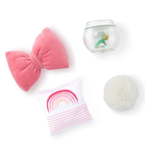 Our Generation – OG Sweet Snuggles Schlafzimmerset – Puppenhausmöbel – Plattformbett & Nachttisch – 46 cm Puppe Zubehör – Vorgetäuschtes Spiel – Spielzeug für Kinder ab 3 Jahren