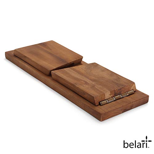 Belari Teak Meditation Bench - Meditation Seat - Meditation Stool - Kneeling Meditation Chair - Portable Folding Meditation Bench - Seiza Yoga Meditation Bench - Prayer Bench (Teak) #TOP1
