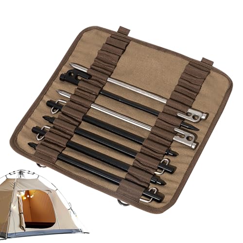 Sac de tente pliable et étanche pour transport de piquets de camping