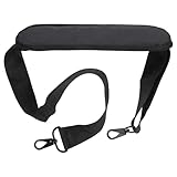 PAMINGONO Correa Acolchada Hombro de Bolso y Computadora Portátil Correa Ajustable Negra 3.8x135 Cm Cómoda para Viaje y Uso Diario
