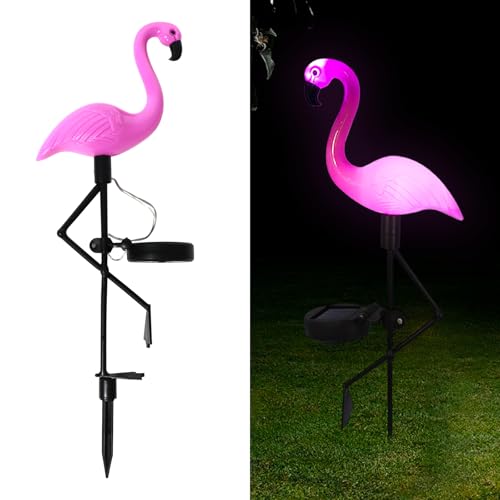 Solar Flamingo Light 1 Pc Outdoor Decor