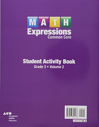 Student Activity Book, Volume 2 (Softcover) Grade 3 (Math Expressions) - Image 2
