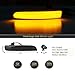 D-Lumina Smoked Lens Side Mirror Marker Light Sequential Amber Compatible with 2013-2018 Fo-rd Kuga Escape Ecosports, 2012-2018 Focus ST RS, 2013-2017 C-Max, Side Marker Blinker Turn Signal Light