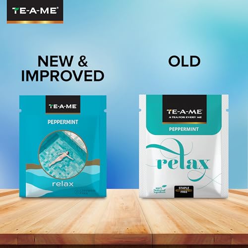 Image of TE-A-ME Peppermint Tea - 25 Tea Bags | Pure Peppermint & Licorice Root (Pack of 3)