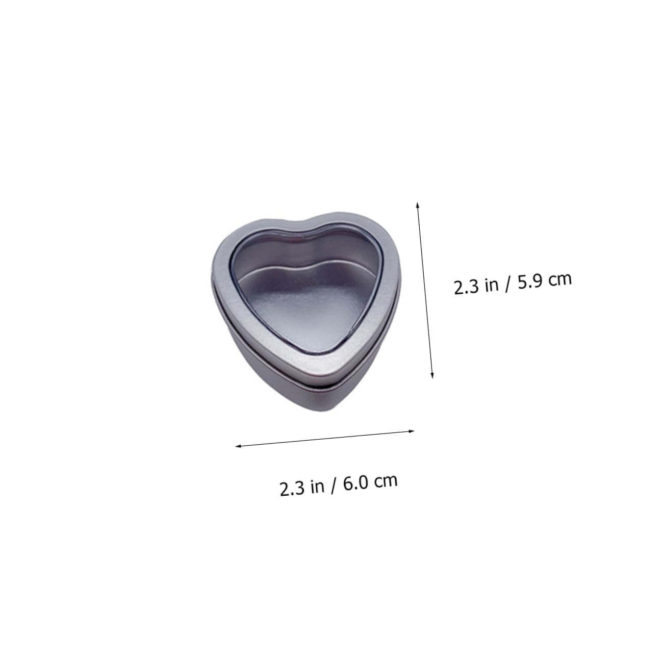 Scatole in Latta Forma Cuore Argento 24 Pezzi Confezione per Conservare Caramelle e Piccoli Oggetti Creativo e Funzionale per Feste e Matrimoni