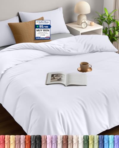 Utopia Bedding Funda Nordica Cama 150 230x220, Blanco