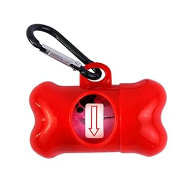 AMAZON - HaoDeng Poop Bag Dispenser – Includes 1 Roll (15 Bags) – Large, Earth-Friendly, Leak-Proof Pet Waste Bags