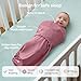 Momcozy Swaddles for Newborns, Quiet Fastener Suitable for Infant 0-3 Months, New-Parent-Friendly Swaddle Sack, Reduce Startle Reflex, Newborn Boys Girls Registry Essentials, 2-Pack, Bloom