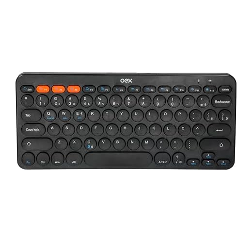 Teclado sem fio Retrô TC510 Preto