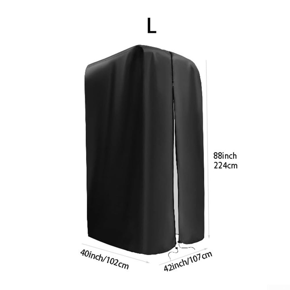 Housse de protection imperméable avec fermeture éclair pour rack de squat et cage d'haltérophilie – Housse de protection anti-poussière 420D pour intérieur et extérieur (taille M/L) (L