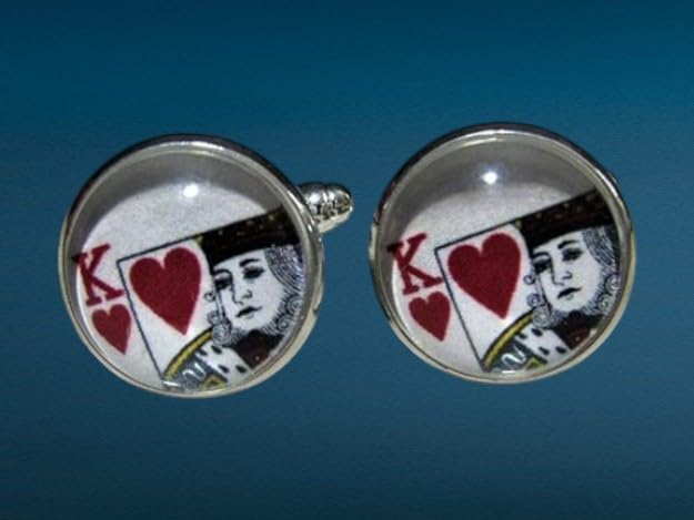 Mancuernillas King of Hearts para Hombre miniatura 5