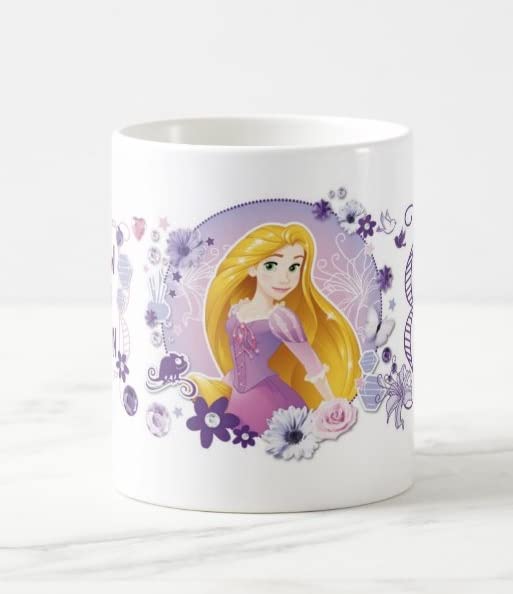 PRETTY UR PARTY Tangled Ceramic Mug, Rapunzel Coffee Mug for Kids, Toddlers, Friends, Girls, Mugs for Return Gifts, Coffee Mugs, Microwave Safe Tea Mugs, Milk Mug – Capacity 325 ml
