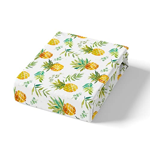 Pineapple-Bed-Sheet-Set-Queen-Size-Tropical-Fruit-Print-Fitted-Sheet-for-Kids-Boys-Girls-Decor-Fresh-Pineapple-Pattern-Bedding-Set-Microfiber-Leaf-Bed-Cover-Deep-Pocket-Green-Bed-Set 41eRoHVGYQL