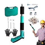 Material resistente al desgaste: fabricado con materiales resistentes al desgaste, este kit de clavadora eléctrica cuenta con una gran dureza y su construcción robusta y gruesa garantiza un uso seguro. El kit de clavadora está fabricado con material resistente al desgaste de alta calidad, lo que lo hace ideal para tareas exigentes que requieren precisión.