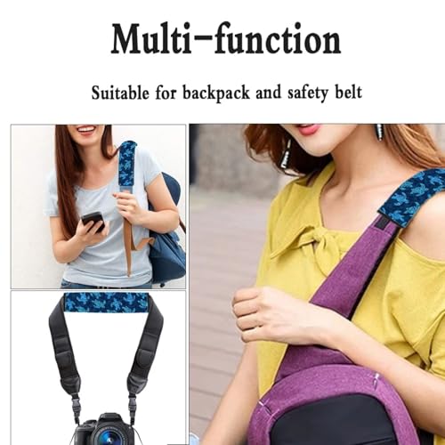 Image of AFPANQZ Blue Sea Turtle Auto Seat Belt Cover Pads for Men Women 2 Piece Safety Seatbelt Pad Cushion Universal Fit for Truck Van Sedans SUVs Bohemian Red Shoulder Strap Pads