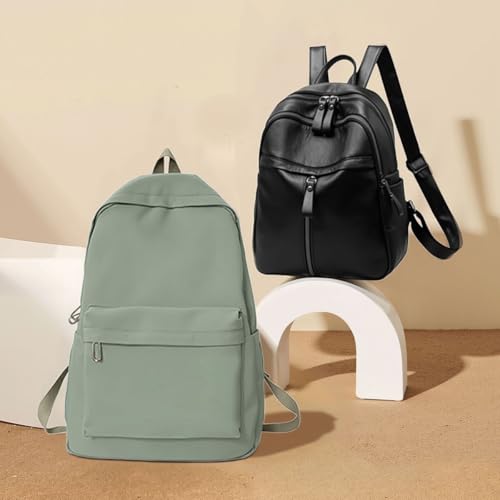 Two Backpacks for Women Laptop Backpack and Leather Backpack Purse for Women Work Travel Computer Bags, College2