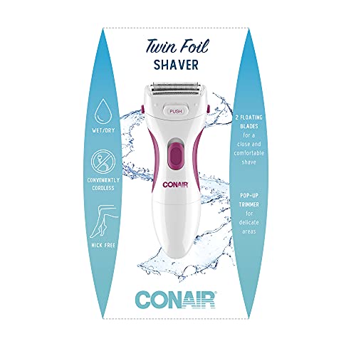 Conair Depilador Elétrico Corporal E Facial Twin Foil Rosa/Branco