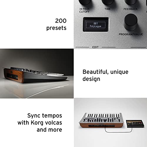 Korg Sintetizador analógico polifônico de 4 vozes Minilogue com predefinições