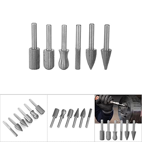 Set de 6 fresas de carburo de tungsteno para grabado miniatura 7