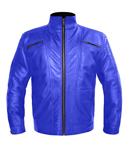Men's Stylish Genuine Leather Motorbike Bomber Biker Vintage Style Jacket #5302