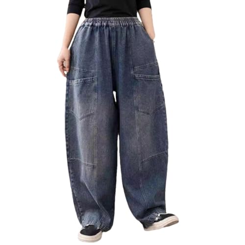 Men’S Loose Pants Casual Trousers Regular Fit Thin Denim Jean for Spring and Summer