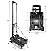 Folding Hand Truck Small Dolly,Foldable Utility cart with 4 Wheels & 2 Elastic Ropes,Foldable Dolly cart,Backpack Trolley,Luggage Platform Truck,Travel,Moving,Shopping,Small,Lightweight for Women
