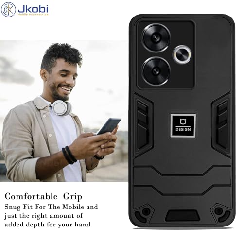 Image of Jkobi Back Cover Case for Xiaomi Poco F6 5G (Hybrid Armor | Slim Dual Layer | Shockproof Lightweight)