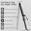 StyleCraft Stay-Temp Black Gold Professional Curling Iron with Extra-Long Thumb Grip, Extended Barrel, Marcel