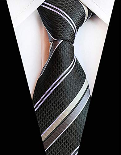 Image of Men's Necktie Classic Silk Tie Woven Jacquard Neck Ties 9 PCS
