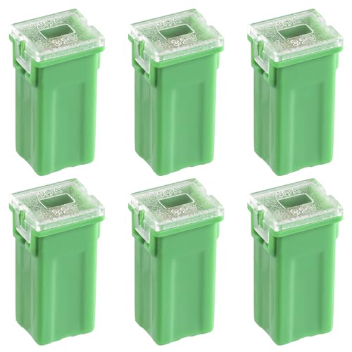 ALLECIN 40A Square Auto Fuses 40AMP Tall Standard Profile Box Shaped Automotive Fuse for SUVs Cars Trucks Boats (Pack of 6 Pcs)