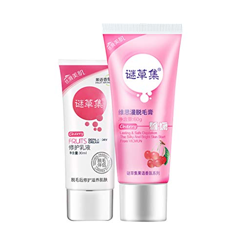 Depilatory Cream Painless Unisex Underarm Hair Removal Cream Natural Painless Permanent Hair Removal Lotion Depilatories/Boby/Chest/Legs/Underarm/Arm/Bikini Line/Face (Multicolor)