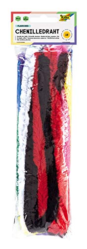 Folia 772109 Chenille Wire 20 mm x 500 mm Assorted Colours