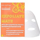 Patchology Exfoliating Face Mask - Exfoliate Mate Sheet Mask with Papaya and Pineapple gently unclogs pores and brightens skin, Lactid Acid (AHA) helps reduce fine lines and wrinkles (1 Mask)