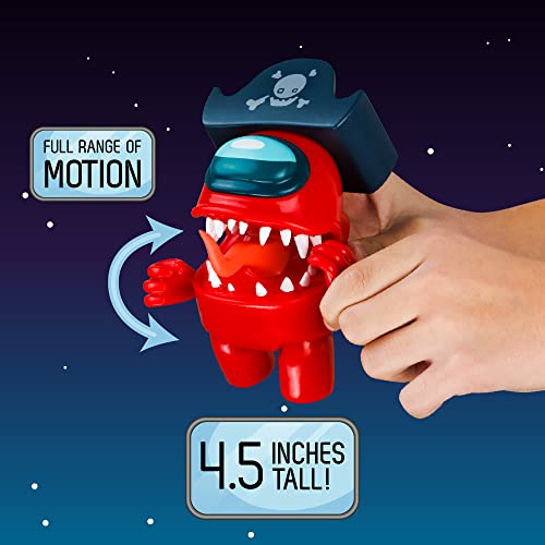 P.m.i. Among Us Articulated Action Figure Red Imposter - 4.5 Inch Figure - Series 3 - Detachable Hands, Set Of Hats - Perfect Collectible For Among Us Fans #TOP6