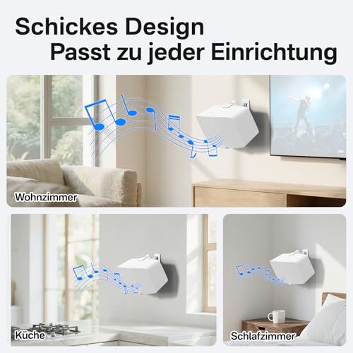 ComVome Support mural pour Sonos Five & Sonos Play 5 Gen 2 - Inclinable et orientable - Construction métallique stable jusqu'à 15,9 kg - Avec coussinets anti-rayures - Matériel de fixation mural – vue 7