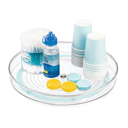 mDesign Plataforma giratoria para cosméticos – Elegante Organizador de Maquillaje Redondo para...