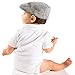 juDanzy Baby and Toddler Cabbie Driver Hats (1-4 Years, Gray Tweed)