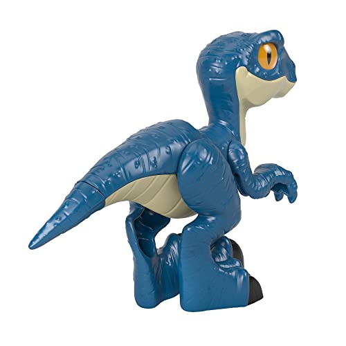 Fisher-Price Imaginext GWP07 - Jurassic World 3 XL Dino Raptor, extragroße Dinosaurierfigur für Vorschulkinder, Dinosaurier Spielzeug von 3 bis 8 Jahren