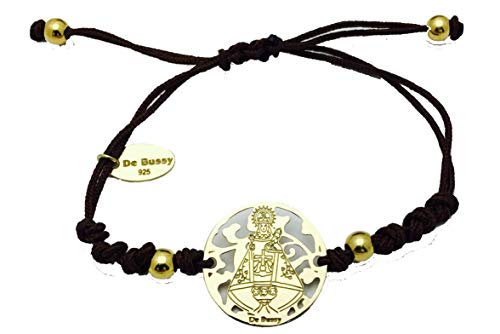 Bracelet Vierge de Covadonga en argent sterling le cadeau de baptême idéal