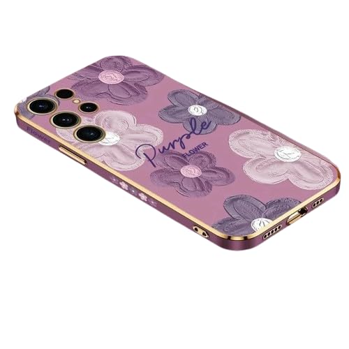 PEEPERLY Back Cover Case for Samsung Galaxy S24 Plus Soft TPU, Shockproof Protective Durable Botanical Painting Floral Petals Case(Purple) (B0DFQFL7XF) Amazon Price History, Amazon Price Tracker