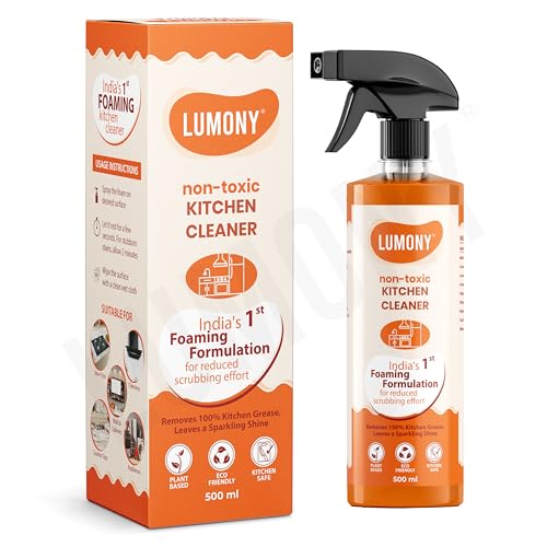 Image of Kitchen Cleaner - 500 ml | Instantly removes Tough Greases, No stains or residue | Maximum cleaning power | Cleans in 60 seconds | Suitable for Chimneys, Counter Tops, Stoves Cleaner