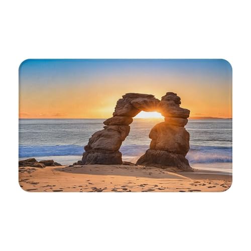 Arches National Park Print Living Room Bathroom Kitchen Anti Slip and Absorbent Carpet, Indoor Entrance Door Muddy Floor Mat, Ultra Soft Washable Carpet 21x31.5 Inches