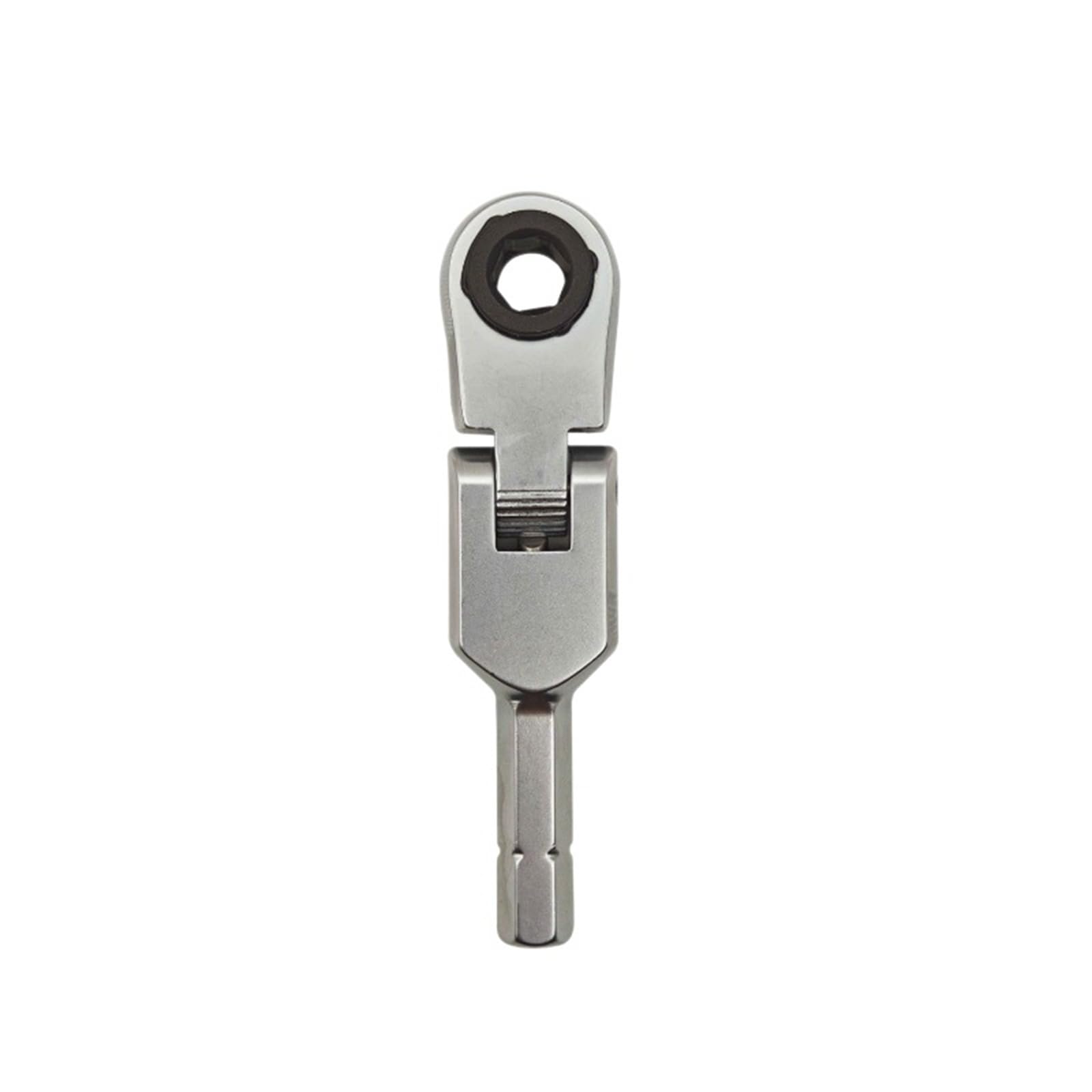 Tsophreniq Quick Adjust Miniature 1 / 4Inch Torques Wrench Bidirectional Ratcheting Spanner 180°Multiangle For 6.35Mm Hexagonal Screw Quick Ratcheting Wrench