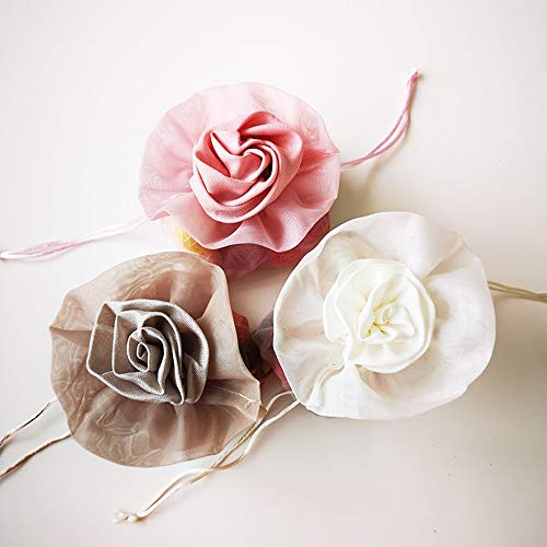 Preisvergleich Produktbild Geschenktüte - 10 Geladene Garn Taschen, Weihnachtsdekorationen, Schmuck Geschenk-Taschen, Kordelzug Bündel, Parteibeutel, Zuckertüten, 12,5 cm * 18,5 cm Hoher Zug (Color : White)