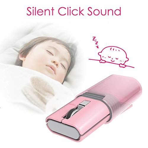 Elecom Bluetooth Mouse Rechargeble, Clippable, Silent, Quiet Click, 4 Button For Ipad, Laptop Pc And Mac Small Size, Pink (M-Cc2Brspn-Us) #TOP5