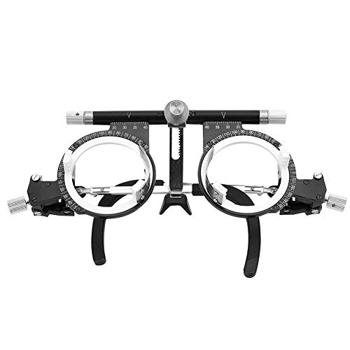 Walfront - Cadre d'optométrie Cadre d'essai Cadre d'objectif optique 50-80 mm Lunettes de test d'optométrie ajustables pour les yeux avec manuel d'instructions(TF5080A) - -6%