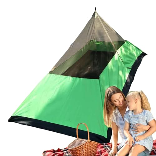 Samuliy Bivy Tent - Tienda de campaña ligera sin varillas, tienda ligera impermeable, carpa triangular portátil para exteriores, picnic, camping