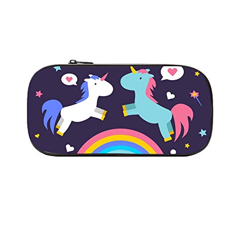 Tinmall Einhorn Federmäppchen Mädchen Teenager 21,5 * 10 * 5,5 cm Große Kapazität Bleistift Tasche Mäppchen, Schulmäppchen Kinder Mädchen Schlamppermäppchen Federtasche für die Schule Pencil Case Cover